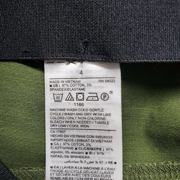 Old Navy Wow Pants Skinny Ankle Crop Olive Green‎ Chinos Stretch 4 - Picture 6 of 12
